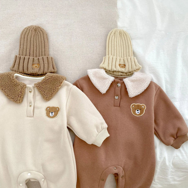 Winter Warm Baby Romper Bear Suit Unisex